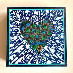 One of a kind handmade scripture art